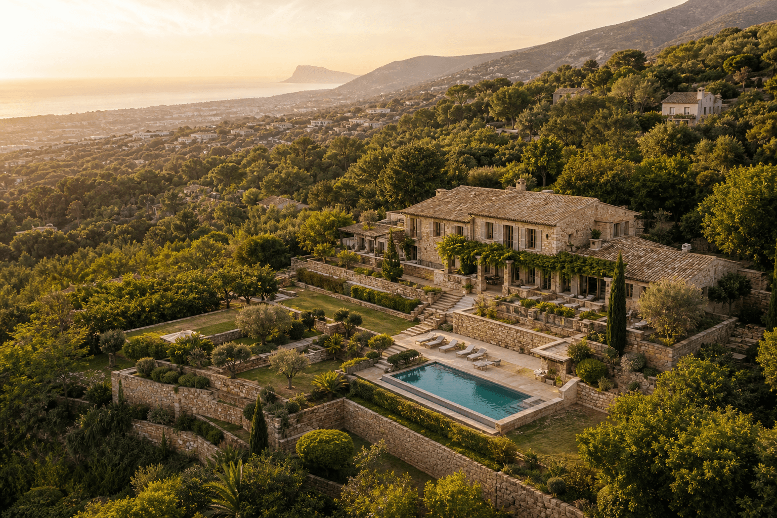Luxury villa exterior