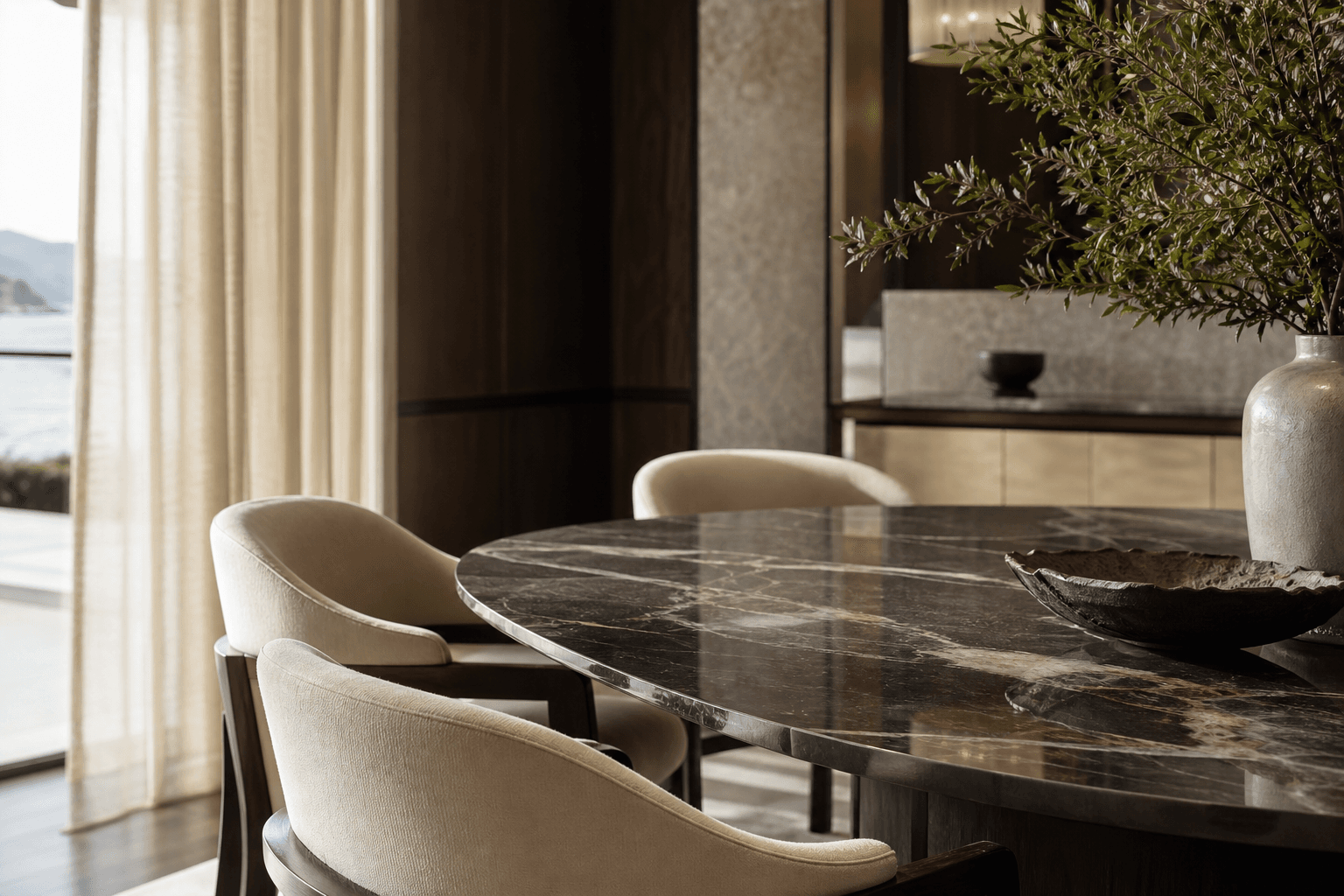 Luxury villa interior detail